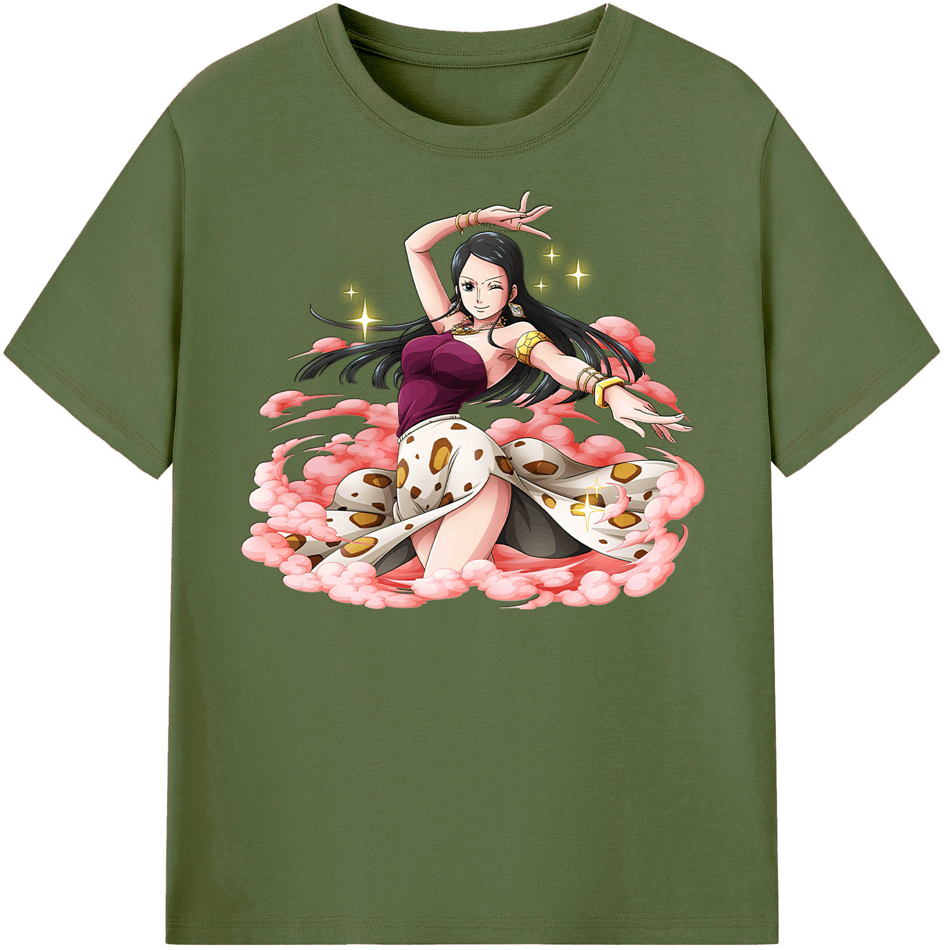 ワンピース ニコ・ロビン ONE PIECE Nico Robin 綿100％半袖Tシャツ（フロントプリント）